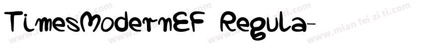 TimesModernEF Regula字体转换